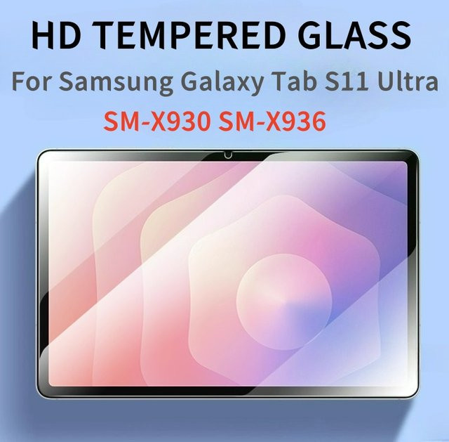 ZNOVAY Displayschutzfolie aus gehärtetem Glas für Samsung Galaxy Tab S11 Ultra 14,6 Zoll (2025), transparent, kratzfest und HD-klar, passend für SM-X930 und SM-X936 - Bild 1