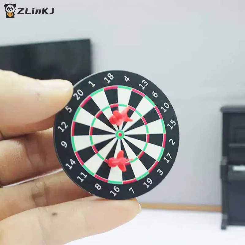 MYPANDA Miniatur-Puppenhaus Dartboard, Dartspiel-Set, 1-teiliges Set - Bild 3