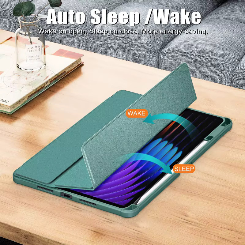 Funda Schutzhülle für Xiaomi Pad 7 und Pad 7 Pro, 11,2 Zoll Tablet-Hülle mit Stifthalter und Magnethülle, Schwarz oder Grün - Bild 4