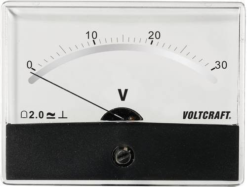 Voltcraft Einbau-Messgerät AM-86X65/30V/DC mit Drehspule in Weiß - Bild 1