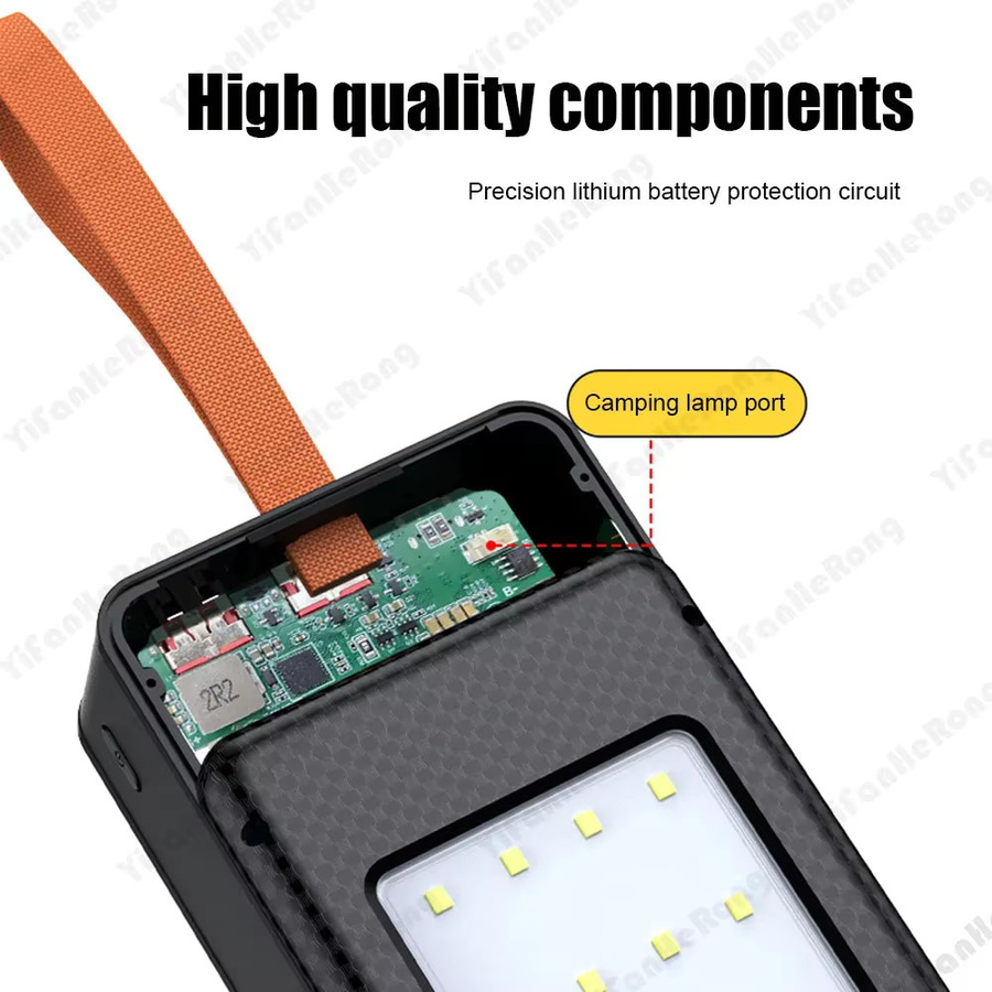 YiFanHeRong DIY Powerbank-Gehäuse für 16x 21700 Akkus mit 22,5W+15W Schnellladefunktion und LED-Anzeige, Farbe: Weiß, ohne Batterie - Bild 1