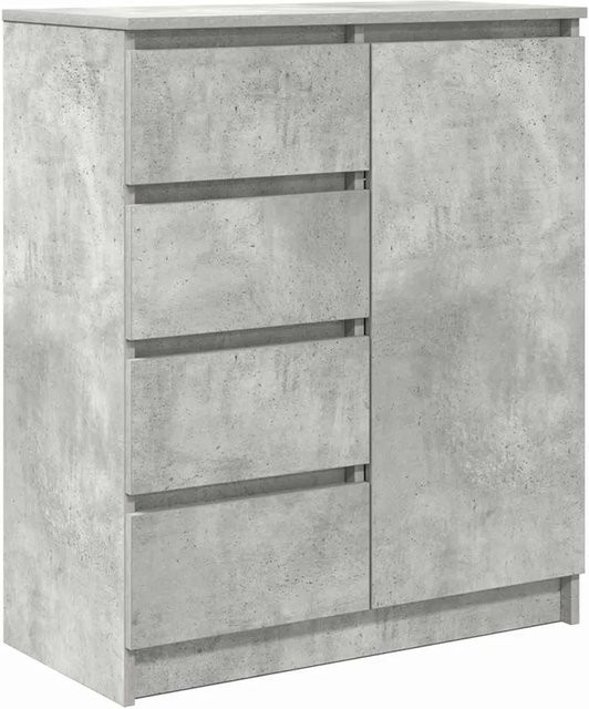 vidaXL Sideboard mit Schubladen in Betongrau aus Holzwerkstoff, B/T/H: 71 x 35 x 84 cm - Bild 1