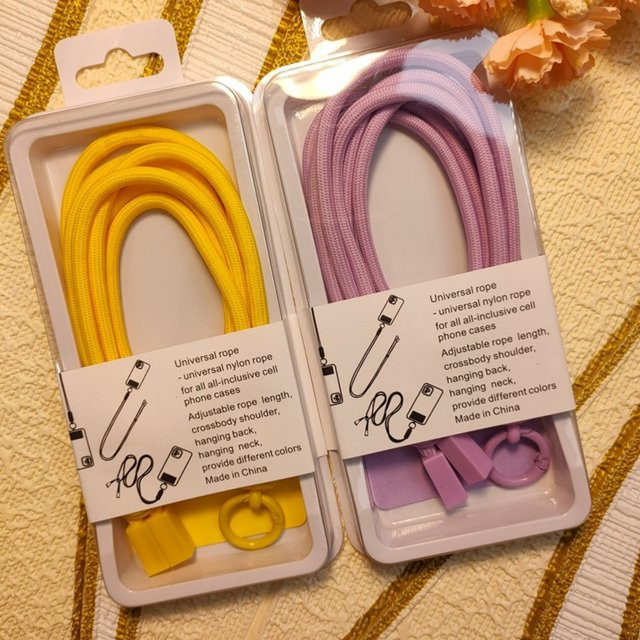 Multifunktionales Handy-Umhängeband in Pink und Bunt mit abnehmbarem, drehbarem Design als universelles Zubehör - Bild 1