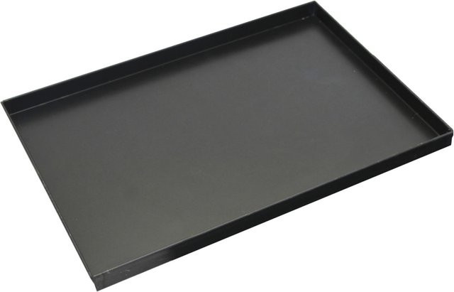 Schneider Pizzablech aus Stahl, rechteckig, Schwarz, B/T/H: 32,5 x 53 x 2,5 cm - Bild 1