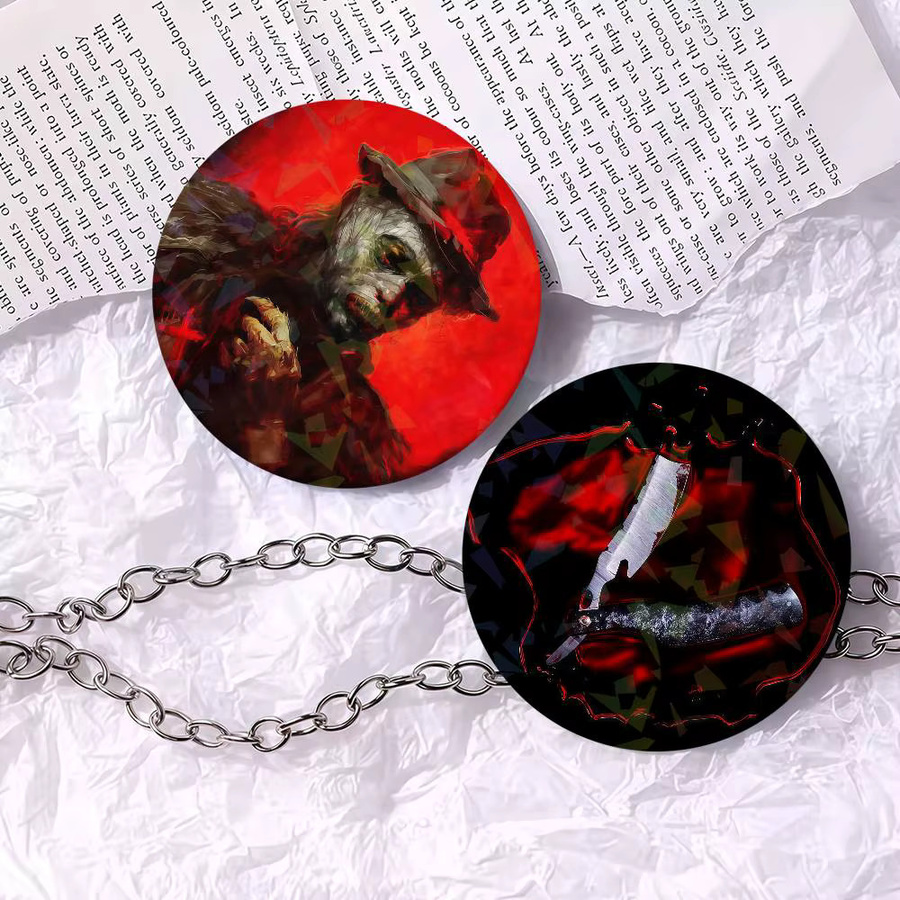 Kragenbrosche Metall, B-Black V-Veil BrideS Band Bleeders Badges Soft Button Pin - Bild 4