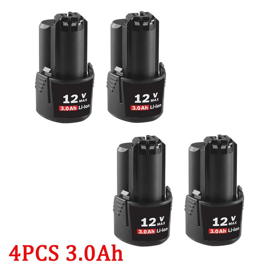 Bosch Ersatzbatterie 12V mit 3000mAh in Schwarz für Elektrowerkzeuge BAT412A BAT414 BAT411 BAT412 - Bild 7