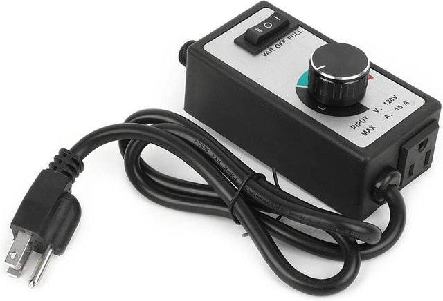 TOMTOP JMS Variabler Lüfterdrehzahlregler 1800W in Schwarz für Hydroponik Inline-Ventilatoren und Abluftsysteme - Bild 1