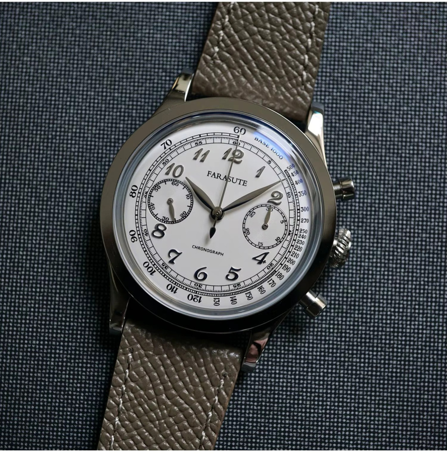 FARASUTE Chronograph, Handaufzug, Edelstahl, 38 mm, Herren - Bild 3