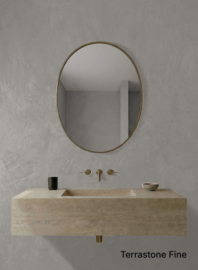 Terrastone Original fein Mumbai Medium Naturharzton in Grau und Beige, 15 kg - Bild 1