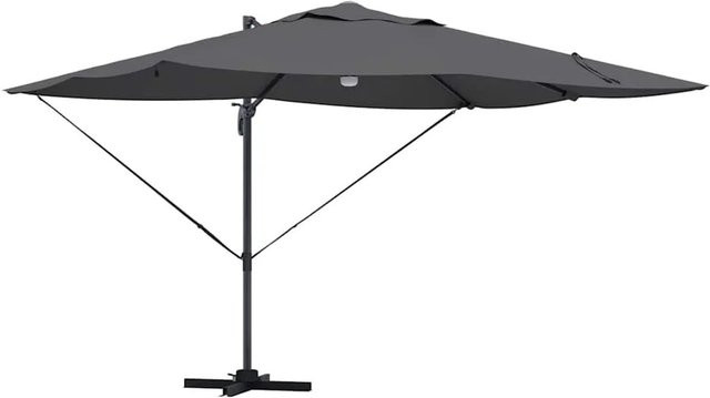 vidaXL Ampelschirm Roma in Anthrazit und Schwarz aus Aluminium und Polyester, B/T/H: 352 x 251 x 265 cm - Bild 1