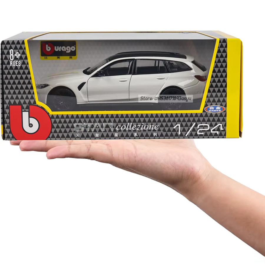 Bburago BMW M3 Touring, Spielzeugauto-Modell, 1:24, Schwarz-Weiß, Metall, ab 8 Jahren - Bild 3