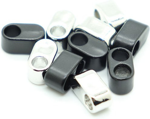 Noter Schmuckzubehör, Legierung, Schwarz, Silber, Unisex - Bild 1