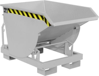 Kippbehälter BKM 30 von Bauer, verzinkt, grau, Breite: 82,0 cm, Höhe: 81,5 cm - Bild 1