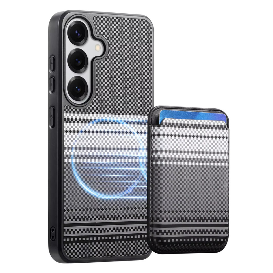 2-in-1 Magnetische Lederhülle mit abnehmbarer Brieftasche und kabelloser Ladefunktion für Samsung Galaxy S26 Ultra S25 S24 Plus in Braun - Bild 7