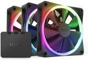 NZXT F120 RGB Gehäuselüfter Dreierpack, Schwarz, B/T/H: 12 x 12 x 2,6 cm, Multicolour - Bild 1