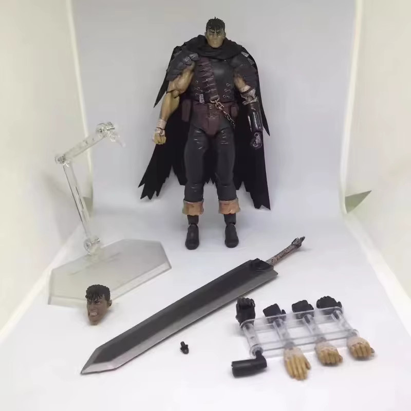 Bandai Berserk Guts Figma # 359 Black Swordsman Ver Repainted Edition, Actionfigur, ab 3 Jahren - Bild 3