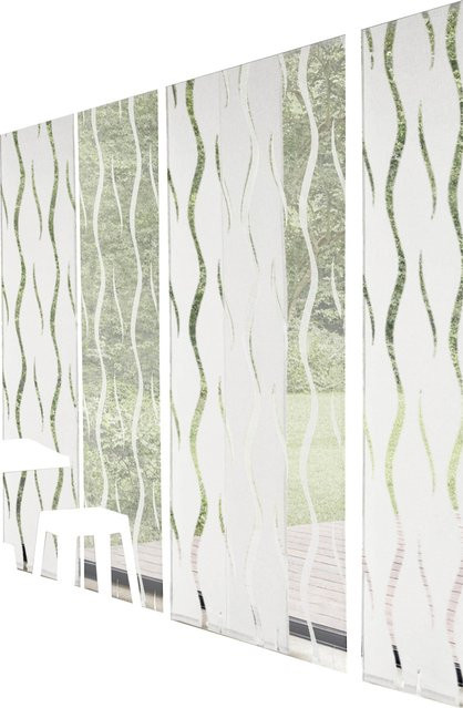 Schiebevorhang Heine Home in Weiß, transparent, aus Viskose und Polyester - Bild 1