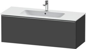 Duravit Waschtischunterschrank D-Neo, wandhängend, Grau matt, B/T/H: 121 x 46,2 x 44 cm - Bild 1
