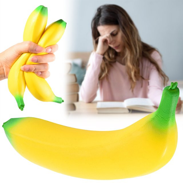 Bananen-Squishies, Quetschspielzeug, Riesen-Squishy-Banane, gelb - Bild 1