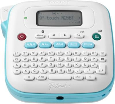Brother P-Touch PT-N25BT Etikettendrucker mit Bluetooth, monochromer Thermotransferdruck, blau-weiß - Bild 1