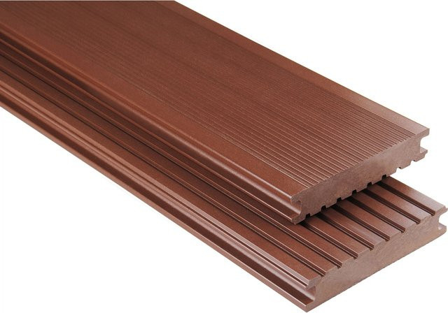Kovalex WPC Terrassendiele Vollprofil Braun B/H: 14,5 cm x 2,6 cm, Länge: 240 cm - Bild 1