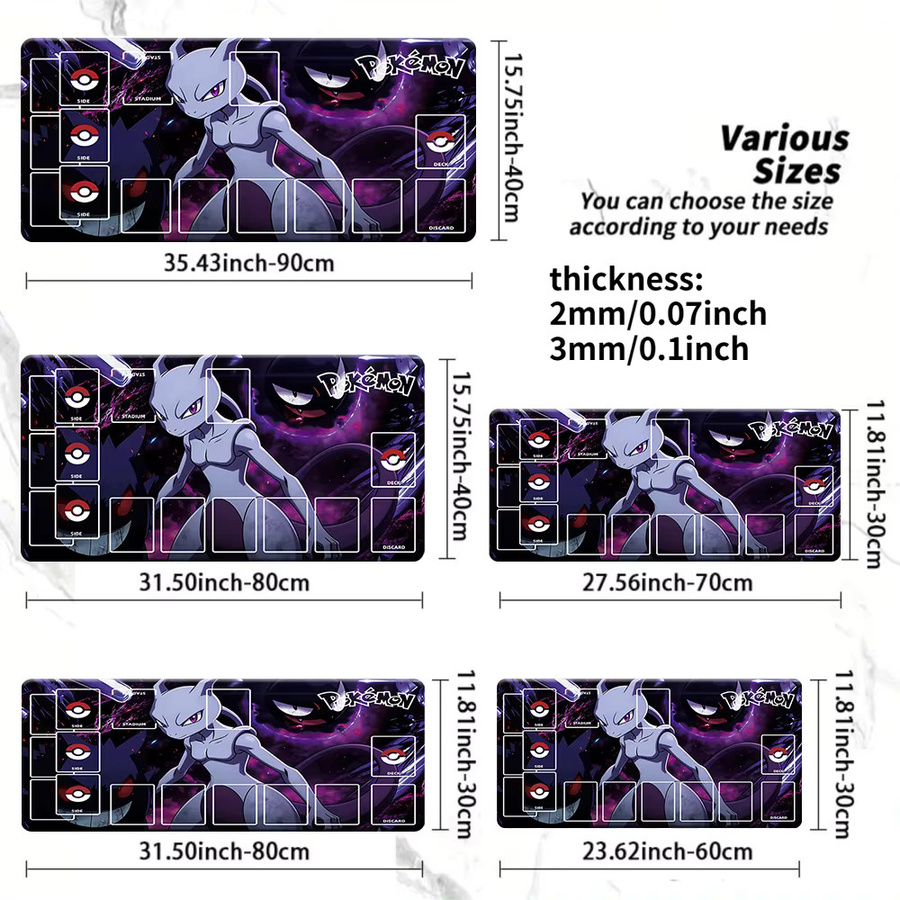 Potdemiel Pokémon Spielmatte, Lila, Zubehör - Bild 5