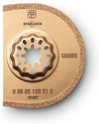 Fein Hartmetall Segmentsägeblatt für Stein, Durchmesser: 75 mm, Dicke: 1,2 mm, Farbe: Gold - Bild 1