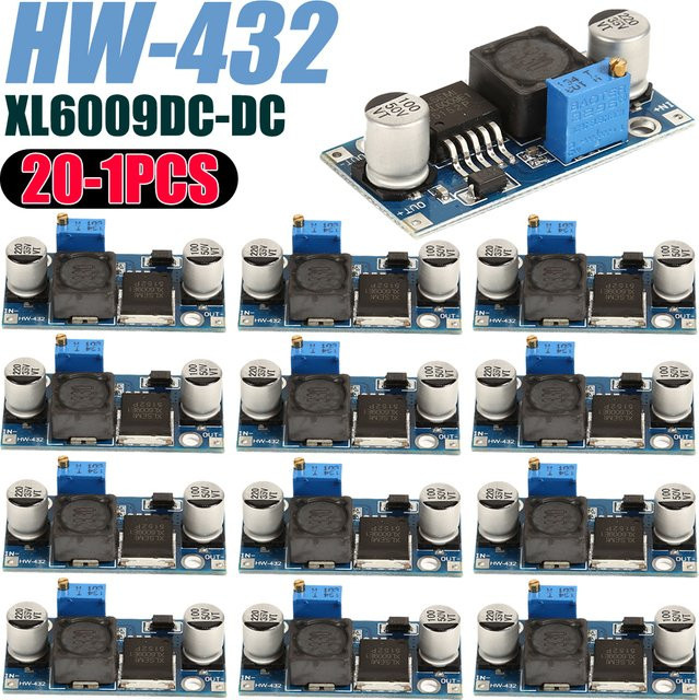XL6009 DC-DC Boost Modul HW-432 Step Up Wandler Einstellbar Blau 3V-32V zu 5V-35V - Bild 1