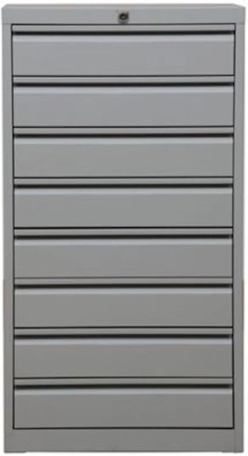 PROREGAL Schubladenschrank Swan mit 8 Schubladen in Grau, H x B x T: 98 x 53 x 43 cm - Bild 1