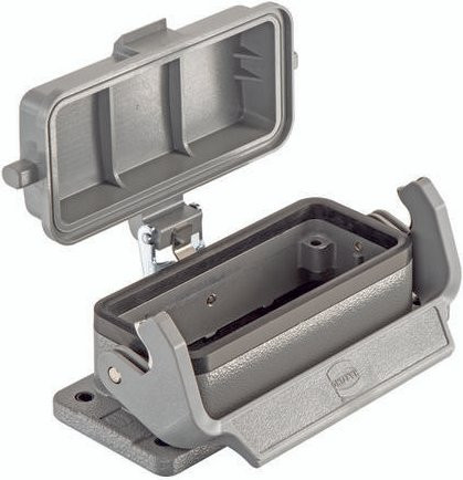 HARTING Anbaugehäuse 09 30 016 1308 09300161308 aus Aluminium in Grau - Bild 1