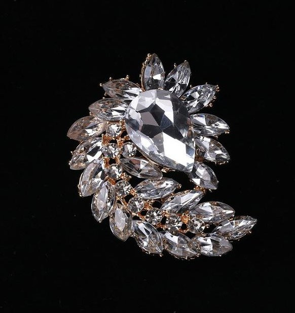 YIRAN Jewelry Brosche, Strass Glas, Damen - Bild 1