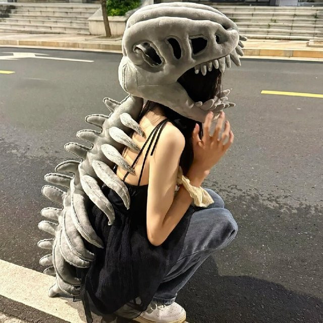 DUODUOBAO Dinosaurier-Skelett Plüschpuppe, Stofftier, Dinosaurier - Bild 1