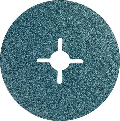 PFERD Zirkon Fiberscheibe Ø 100mm Körnung 60 in Türkis für hohen Abtrag auf Stahl, 25 Stück - Bild 1