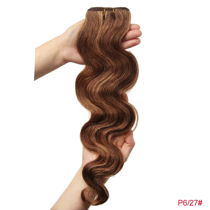 Sleek Brasilianisches Remy Haar Weave Bundles, Körperwelle, Unisex - Bild 4