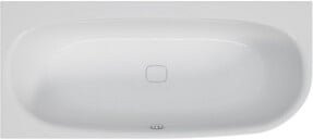 Hoesch Eck-Badewanne iSENSI in Weiß, linke Ausführung, Breite: 160 cm, Tiefe: 75 cm - Bild 1