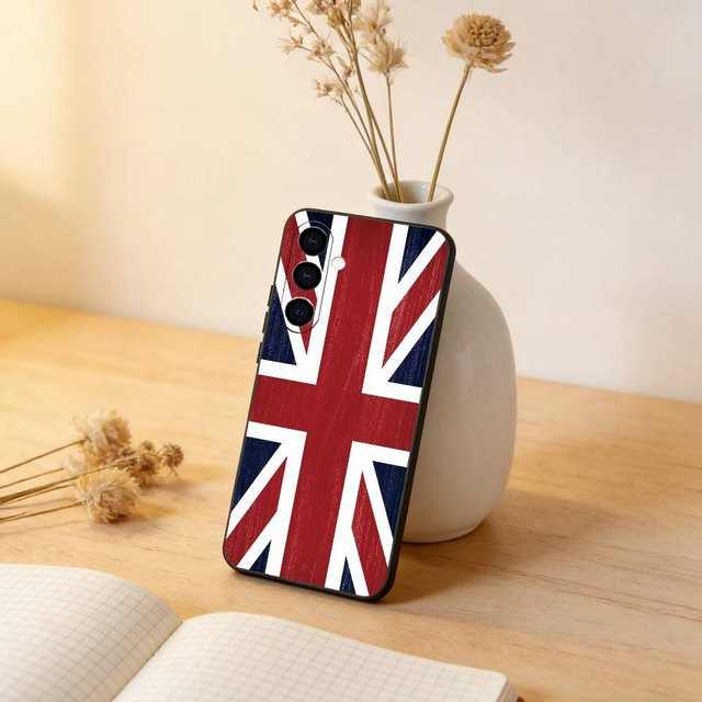 Handyhülle mit britischer Nationalflagge für Samsung Galaxy A73 5G, A72, A71, A70, A53, A52, A51 aus weichem Silikon in Schwarz und Multicolour - Bild 1