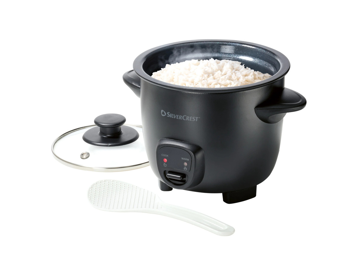 SILVERCREST Mini Reiskocher SRK 200 A1 in Schwarz mit Warmhaltefunktion - Bild 3