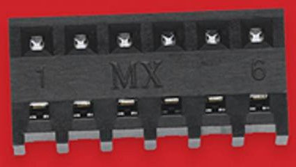 Molex Einbau-Buchsenleiste Standard Schwarz mit 6 Polen und 2.54mm Rastermaß - Bild 1