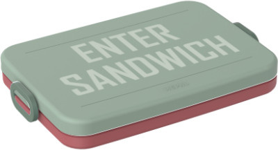 Mepal Brotdose flat Enter Sandwich mit eigenem Namen und Foto bedruckbar, auslaufsicher und luftdicht verschließbar - Bild 1