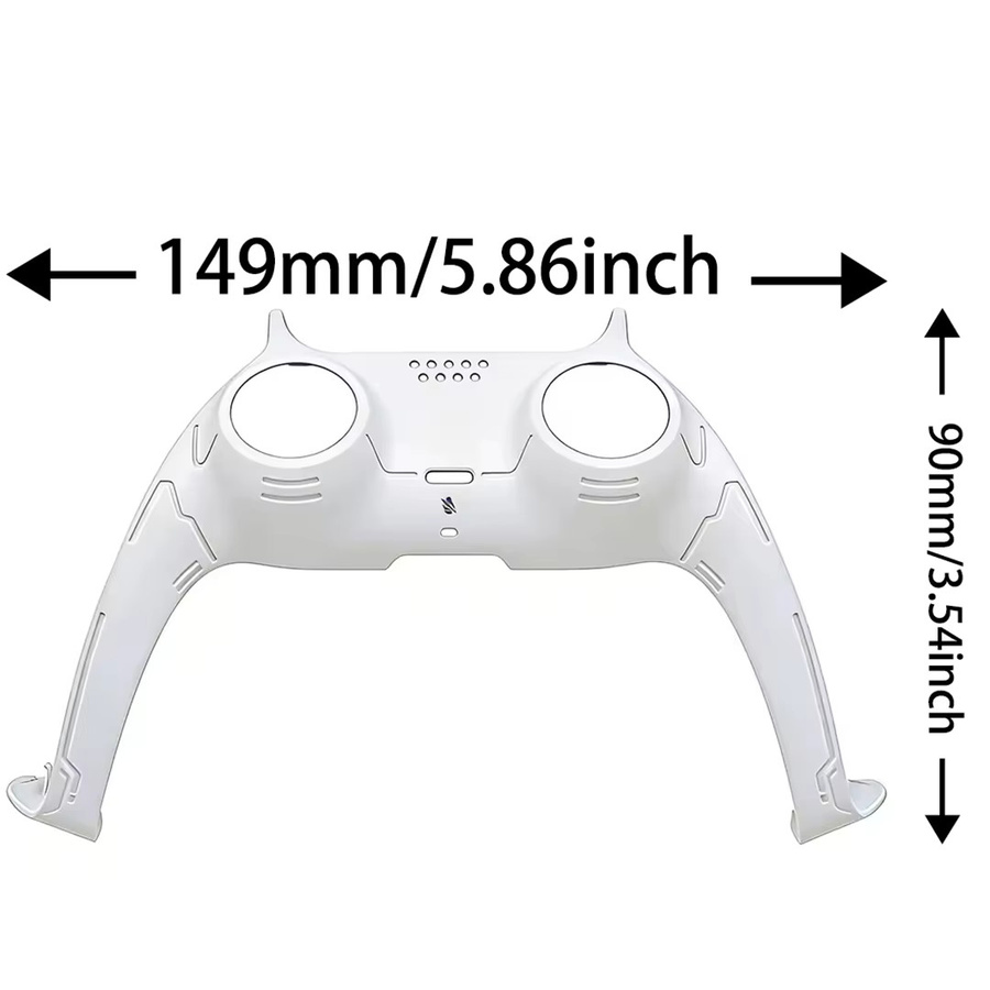 EASYGRITTY 4er Set Mattierte Controller-Hüllen für PS5 Playstation Spielcontroller in Weiß - Bild 2