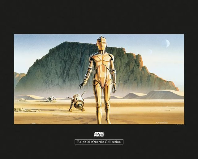 Komar Wandbild Star Wars Droids Paper Poster Multicolor B: 50 cm, H: 40 cm - Bild 1