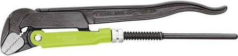 Rennsteig Werkzeuge Eck-Rohrzange 45 Grad aus Chrom-Vanadium-Stahl für Rohr-Ø max. 2 Zoll, Länge: 570 mm, Spannweite: 0-70 mm - Bild 1