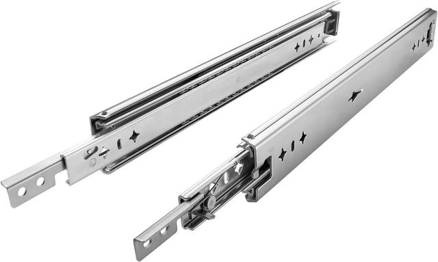 SO-TECH Schwerlastauszug KV2-100-H53-1000 EH mit Einhandverriegelung und Lock In Out, silber, Länge: 1000 mm, Tragkraft: 100 kg - Bild 1