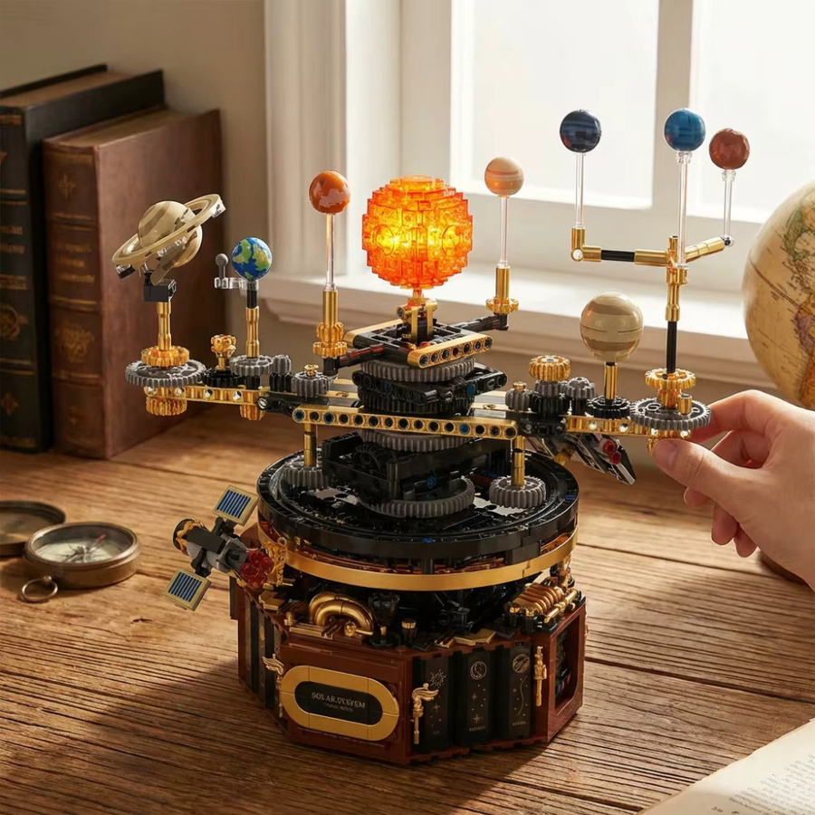 FUNXINEE Mechanischer Weltraum-Sonnensystem-Baukasten, 1098 Teile, ab 8 Jahren - Bild 3