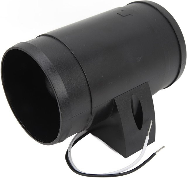 CosyHome 3-Zoll-Inline-Kanalventilator in Schwarz, 12 V, 5 Flügel, leiser Abluftventilator für Wohnmobile und Boote - Bild 1
