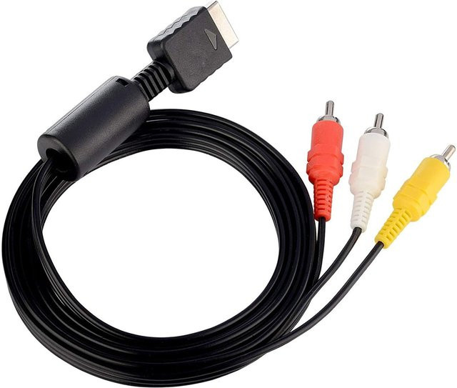 10er Set Sony AV-zu-RCA-Verbundkabel für PlayStation 2 und PlayStation 3, Multicolor, Länge: 1,83 m - Bild 1