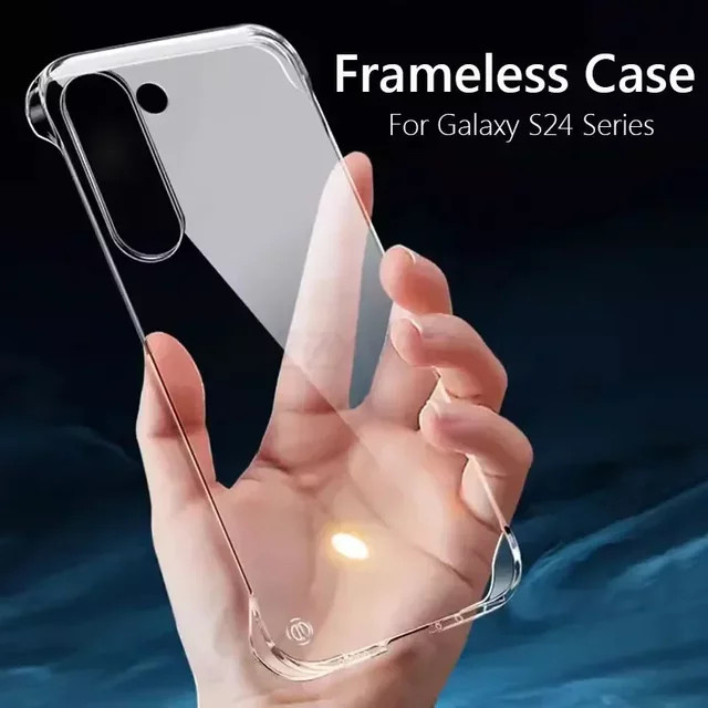 Transparente Rahmenlose Hartschalen-Schutzhülle für Samsung Galaxy S26 S25 S24 S23 S22 S21 Ultra Plus FE Edge - Bild 1