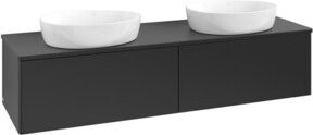 V&B Waschtischunterschrank Antao ohne Frontstruktur in Blau Lac, B/T/H: 160 x 36 x 50 cm - Bild 1
