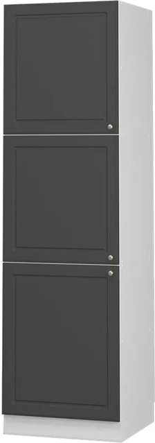 Vicco Herdumbauschrank Fame-Line in Anthrazit-Gold/Weiß mit Soft-Close-Türen, B/T/H: 60 x 58 x 207 cm - Bild 1