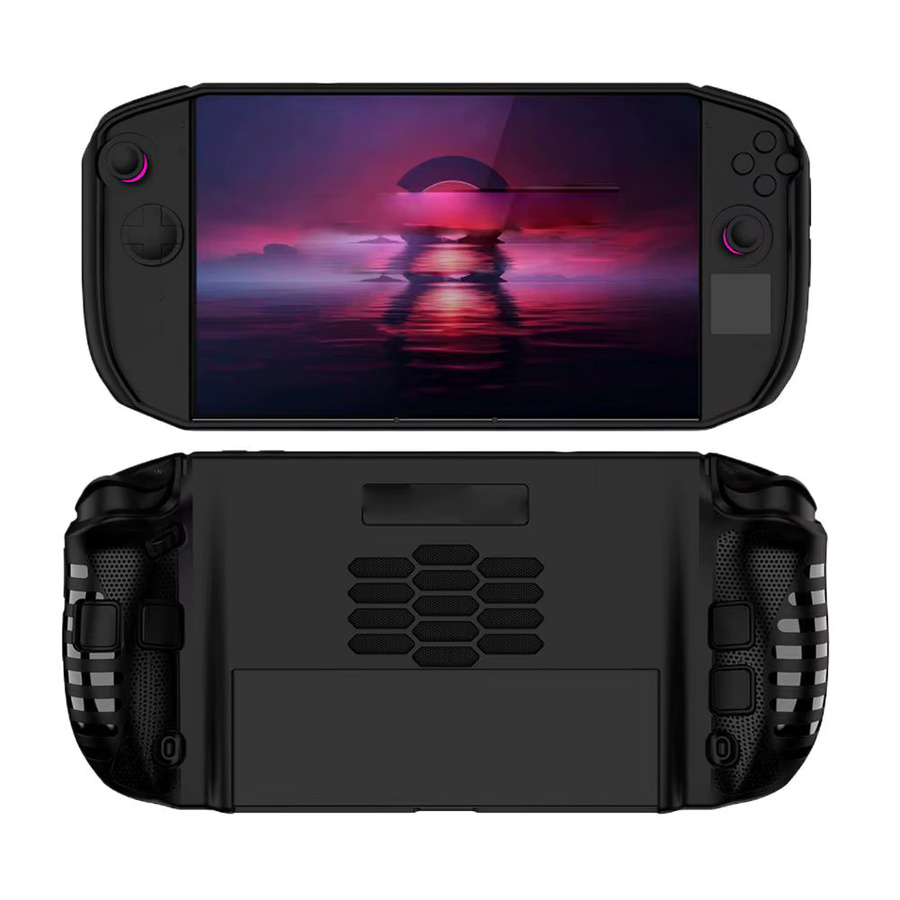 Ultradünne und weiche TPU-Schutzhülle mit integriertem Ständer für deine Lenovo Legion Go 2 Spielkonsole in Schwarz - Bild 2